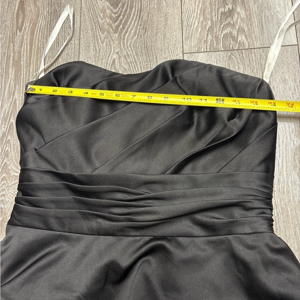 Davi’s Bridal Elegant Black Strapless Dress - Picture 6 of 16